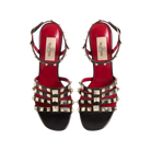 Valentino Rockstud Kidskin Sandal 100mm Black