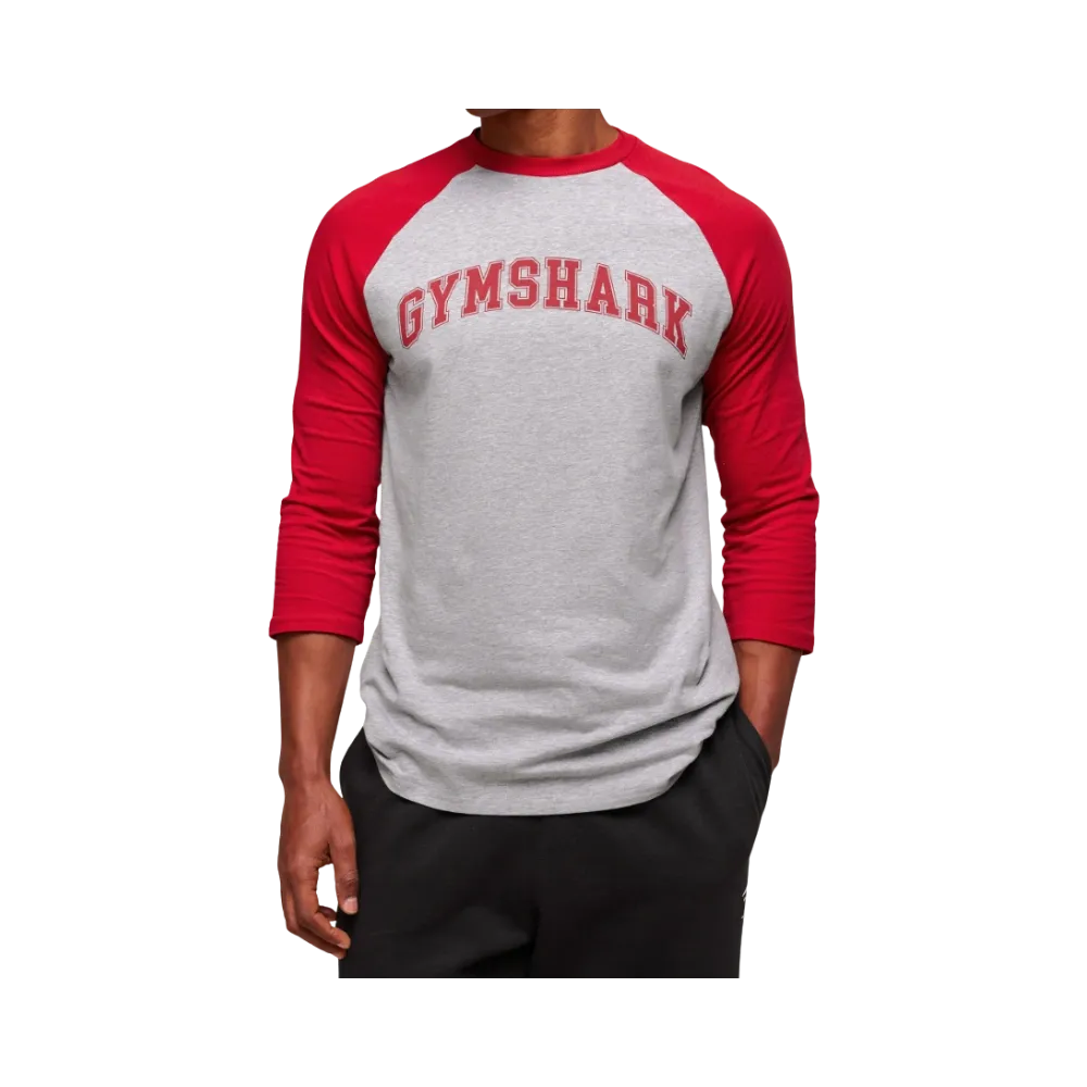 Gymshark GSLC Raglan 3/4 Sleeve T-Shirt - Conditioning Red