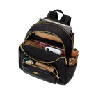 Coach Court Backpack Pebbled Leather Black