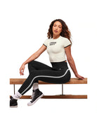 Gymshark Lift Varsity Seamless Midi T-Shirt Soft White