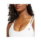 Gymshark Double Up Sports Bra - Light Support White