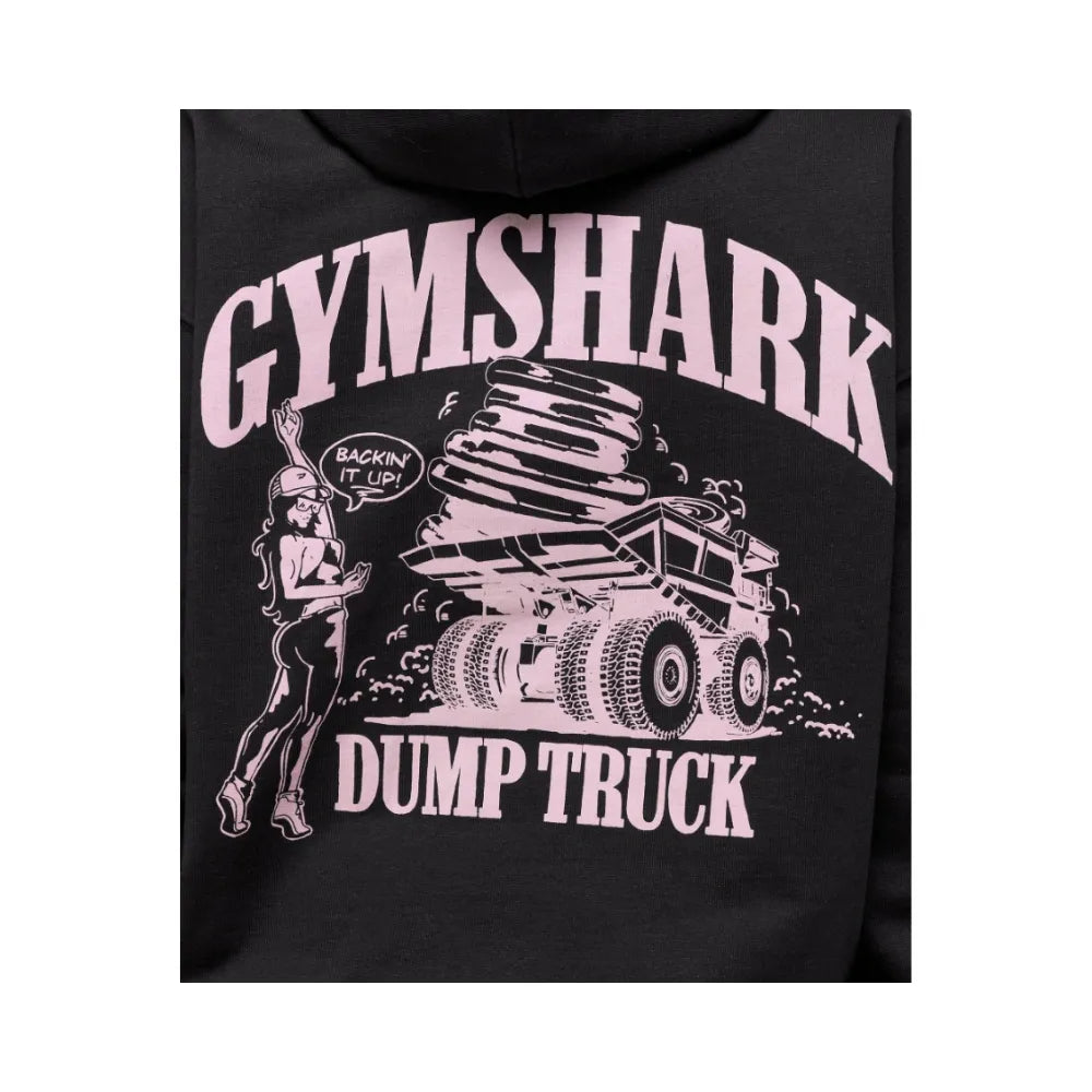 Gymshark Dump Truck Graphic Hoodie Black