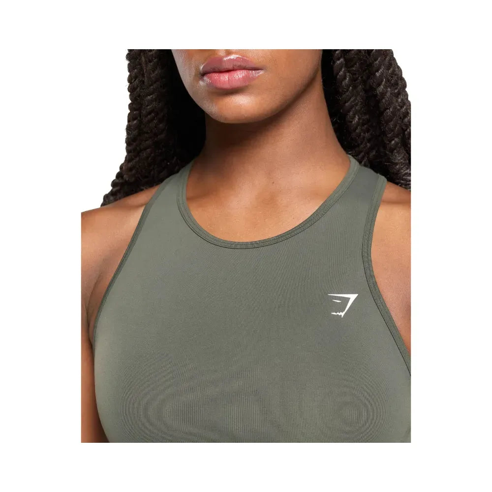 Gymshark Everyday Seamless Tight Fit Tank Strength Green
