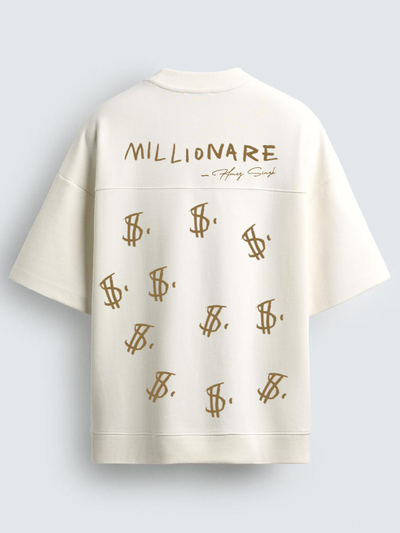 MY STORY 'MILLIONARE' RIBBED T-SHIRT