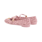 Valentino Ondette Rubber Ballerina With Scallop Pattern 05mm Pink