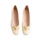 Valentino VLogo Signature Ballerina In Nappa 05mm Butter
