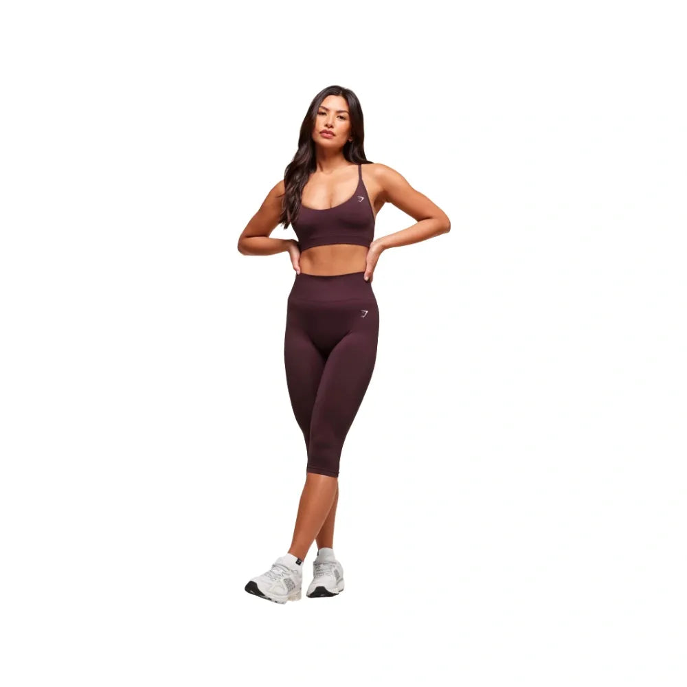 Gymshark Everyday Seamless Racerback Sports Bra - Light Support Cherry Purple