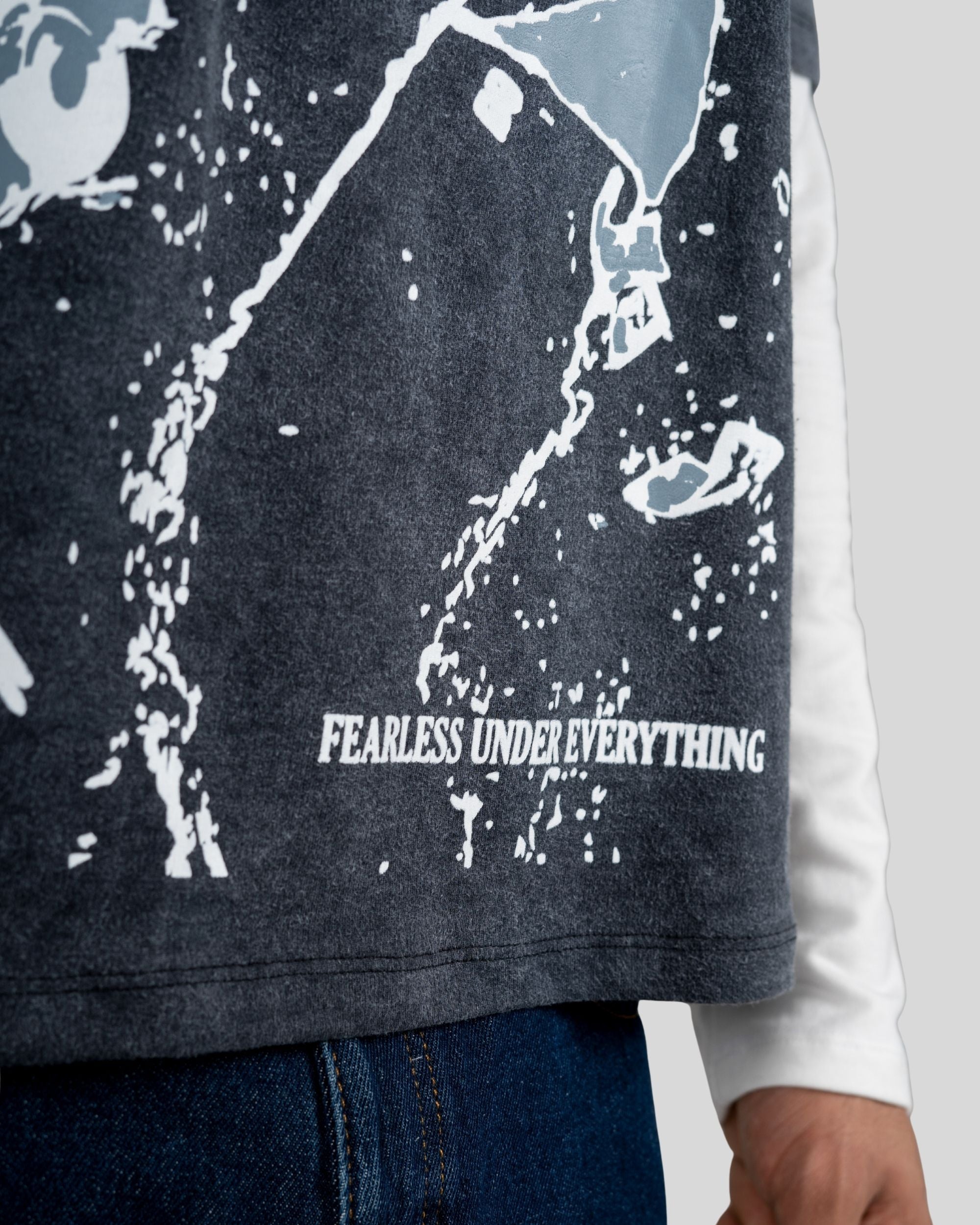 DOUBLE LAYERED TARGET TEE Fearlessundereverything