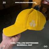 HOB // Yellow Distressed Baseball Cap