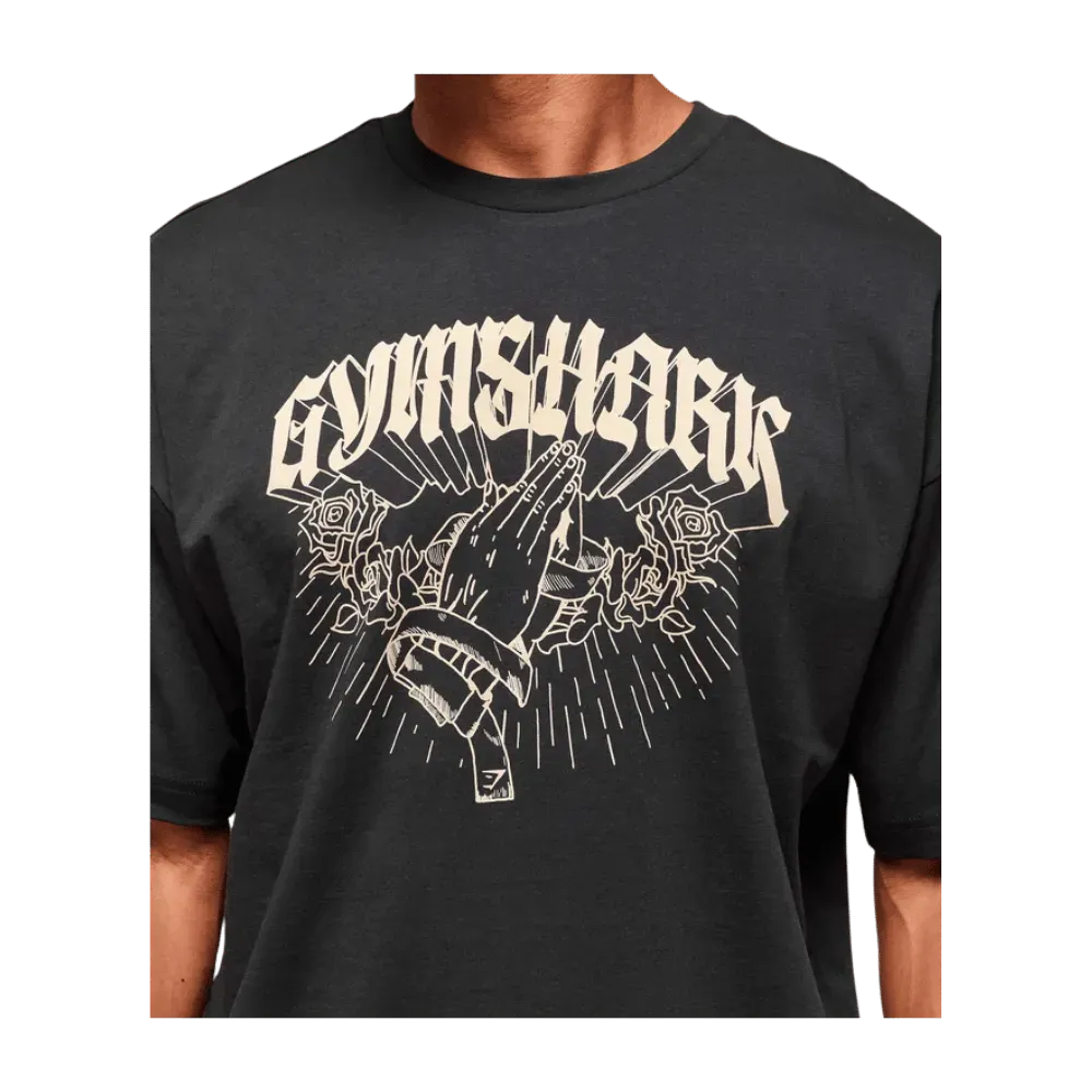 Gymshark Hispanic Heritage T-Shirt Oversized Fit Black