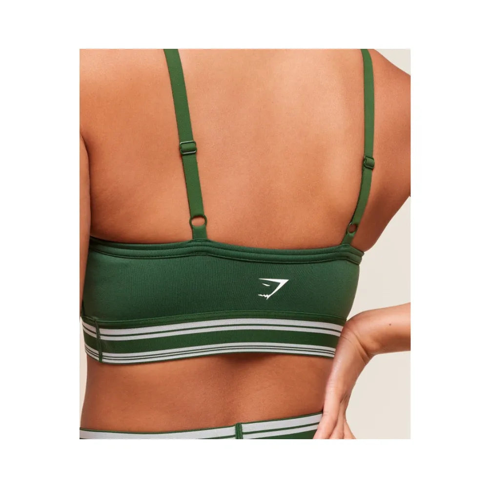 Gymshark Retro Sports Bra - Light Support Classic Green