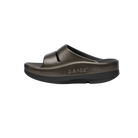 Oofos OOmega OOahh Stacked Sandal Titanium Mirror