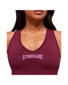 Gymshark Everyday Seamless Graphic Crop Tank Strong Pink
