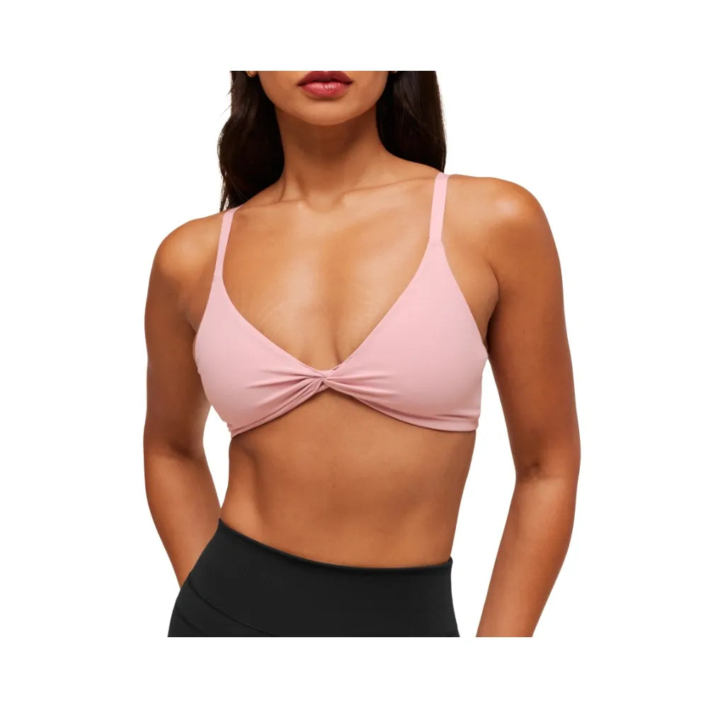 Gymshark Twist Front Bralette - Light Support Cloud Pink
