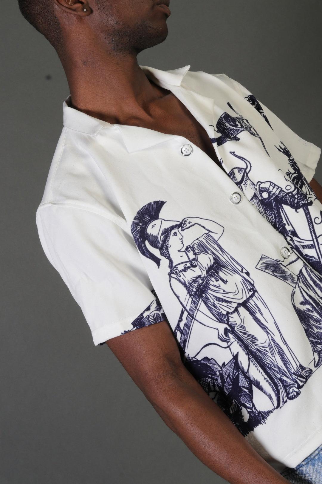 CERISE MYTHOLOGICAL ICONS SHIRT - dawntown