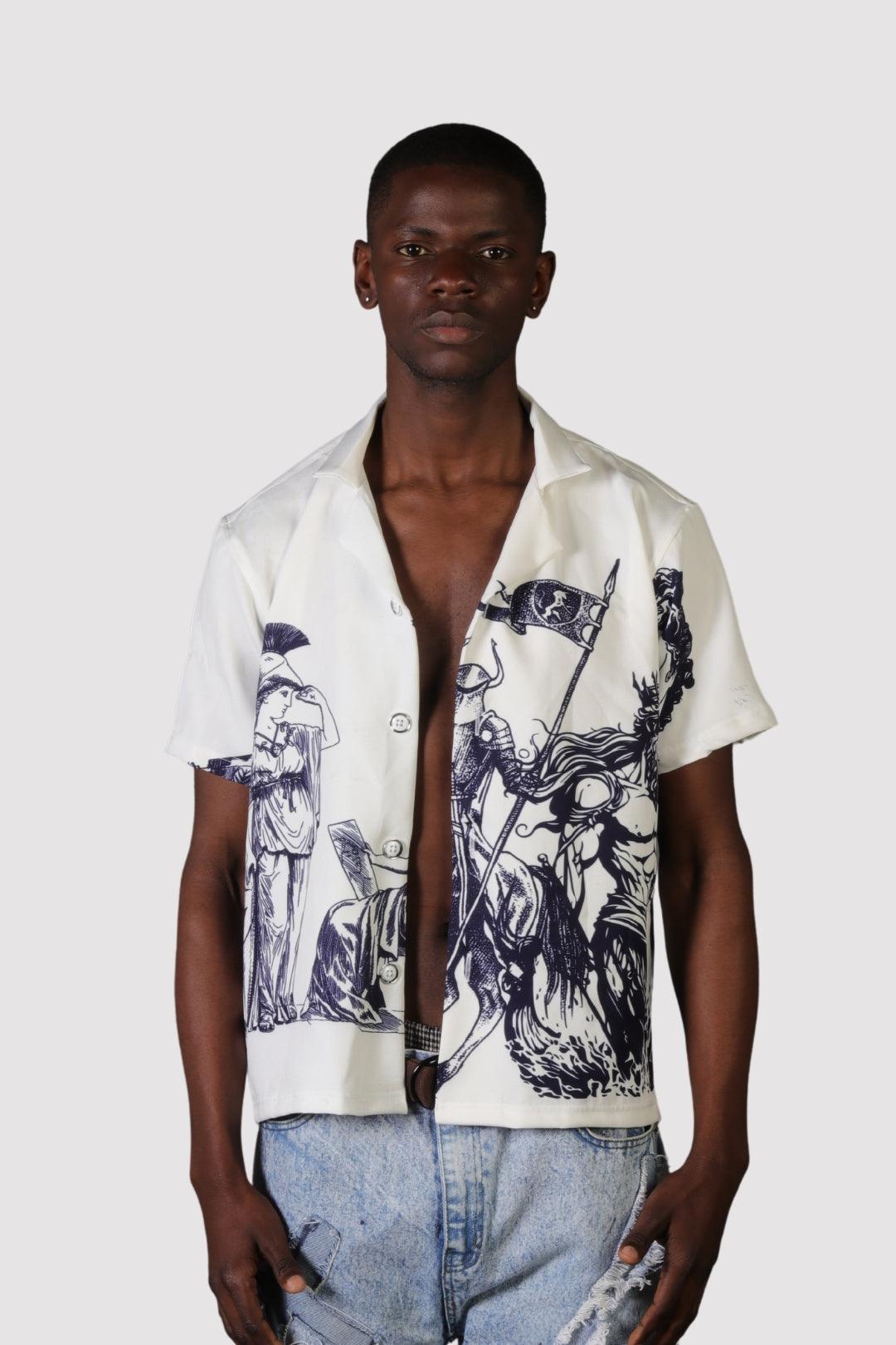 CERISE MYTHOLOGICAL ICONS SHIRT - dawntown