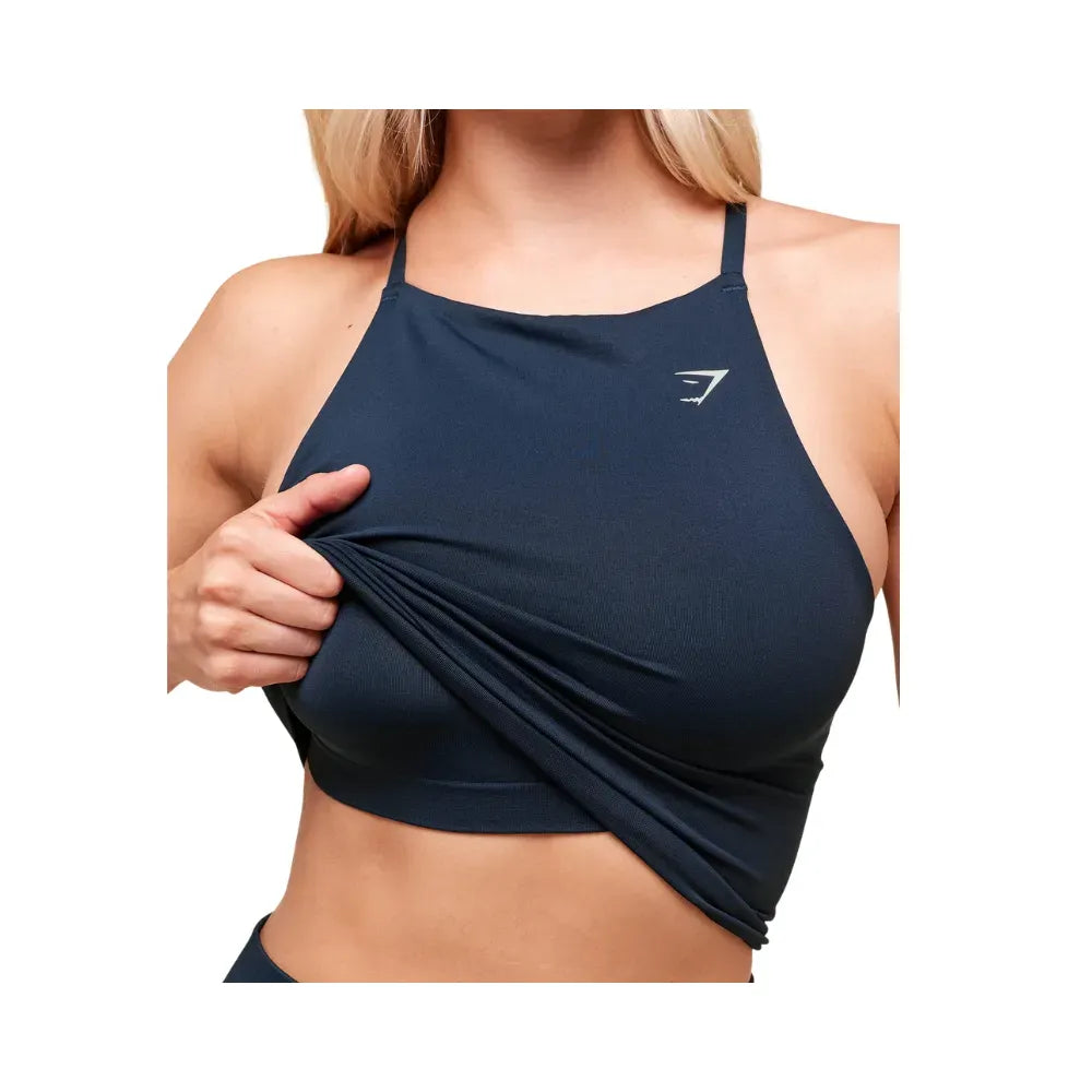 Gymshark Everyday Seamless Tank With Shelf Navy