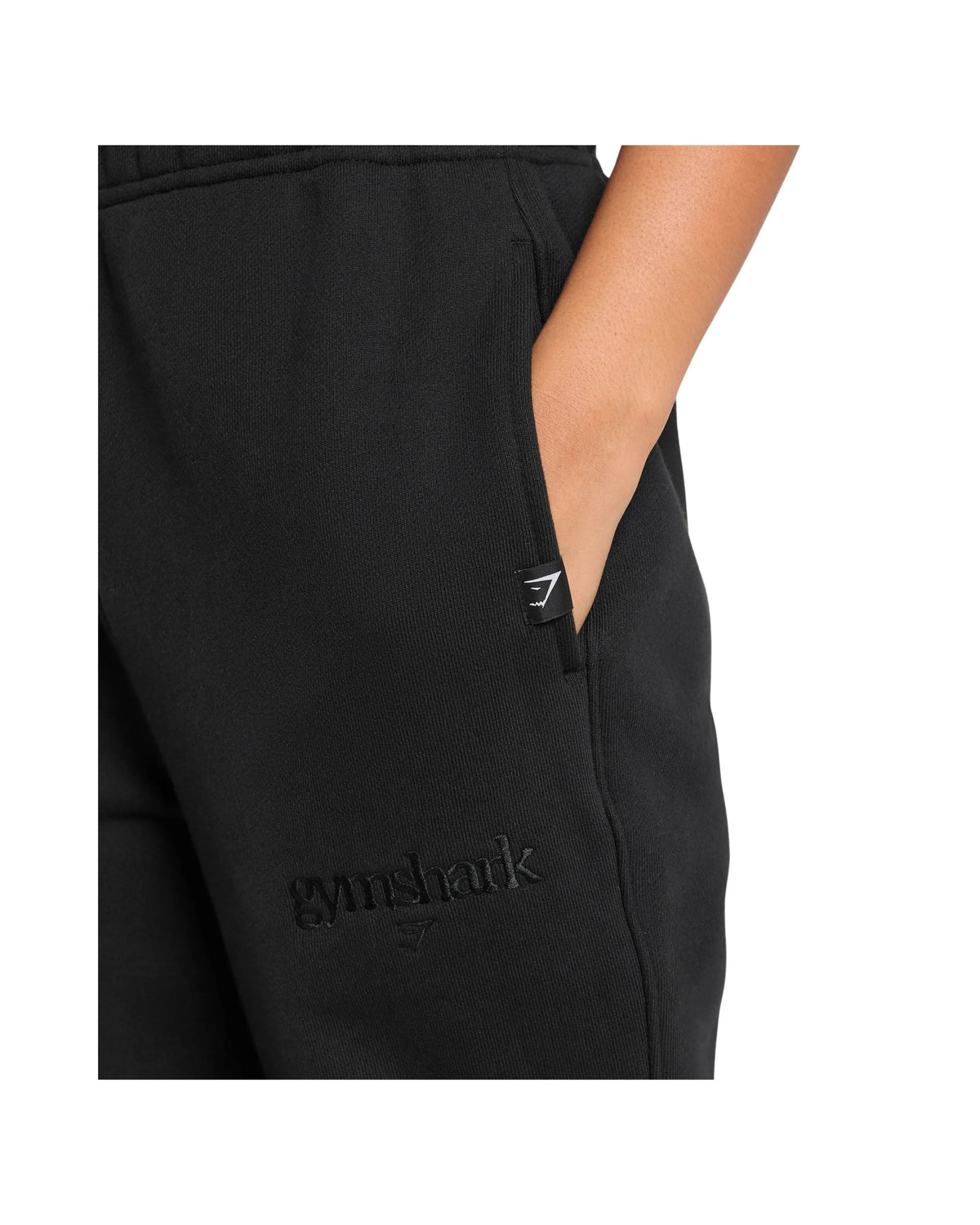 Gymshark Embroidered Logo Oversized Joggers Black