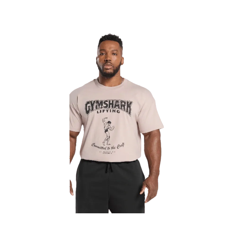 Gymshark Committed to the Craft T-Shirt Muted Pink