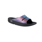 Oofos OOahh Luxe Slide Sandal -Midnight Spectre