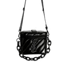 YSL Beauty Rectangular Quilted Cosmetic Bag - Black Logo
