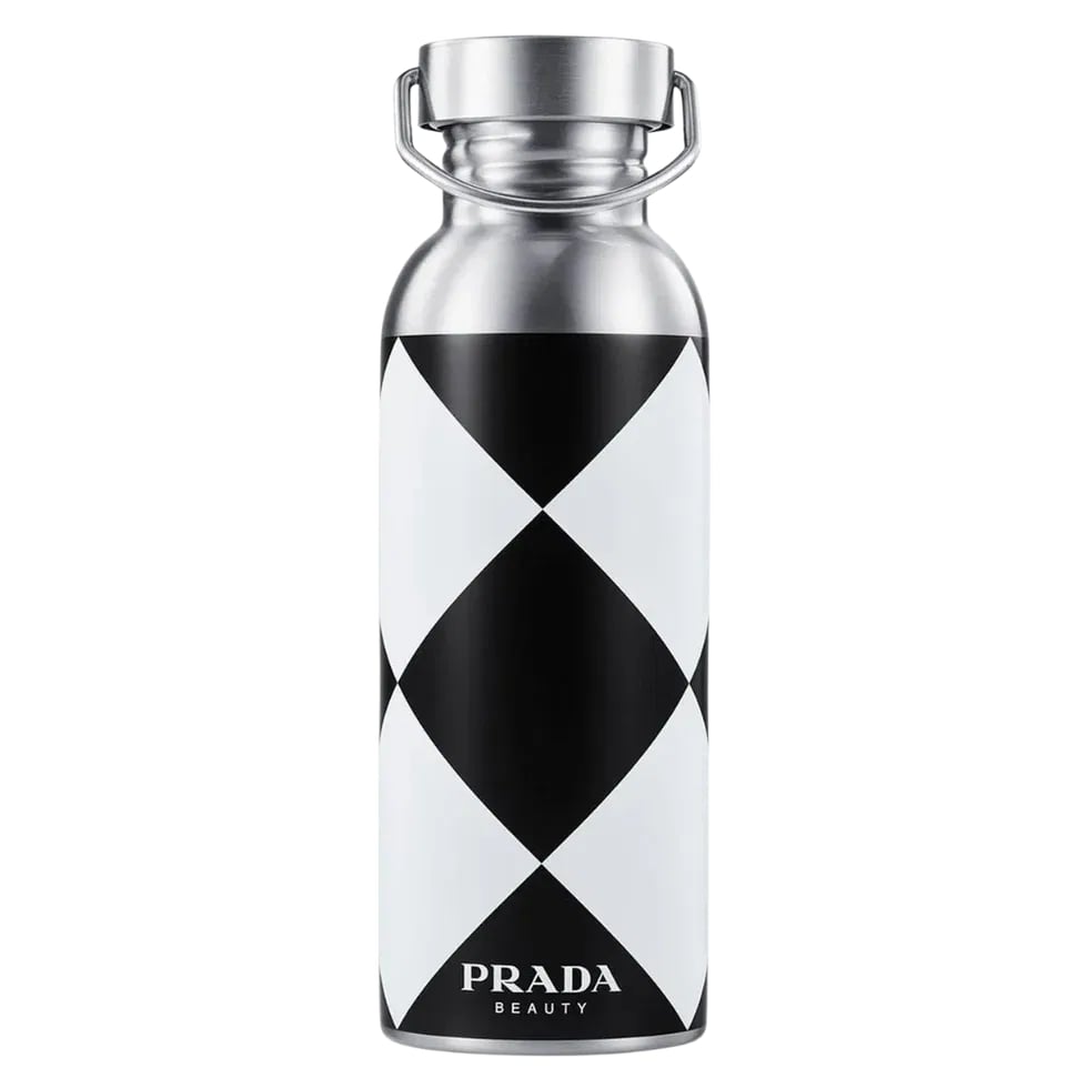 Prada Stainless Steel Bottle 500ml - Black & White