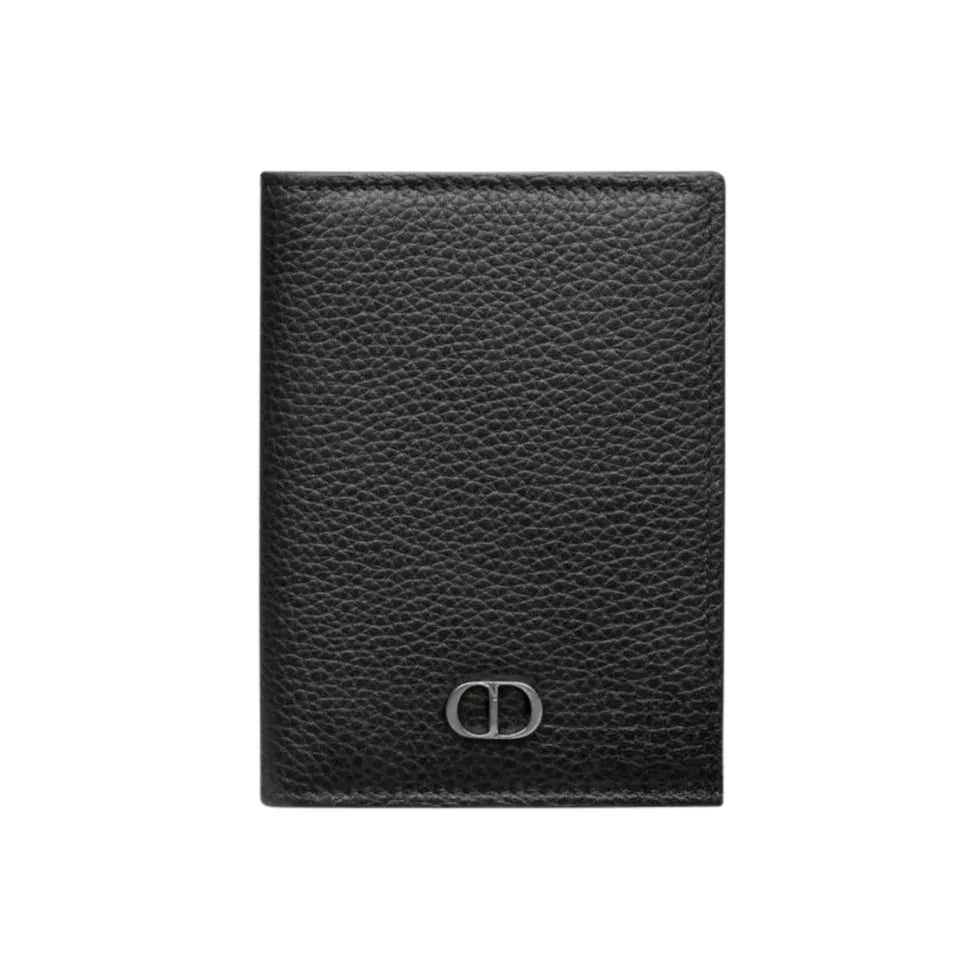 Christian Dior Card Holder With CD Icon - Black