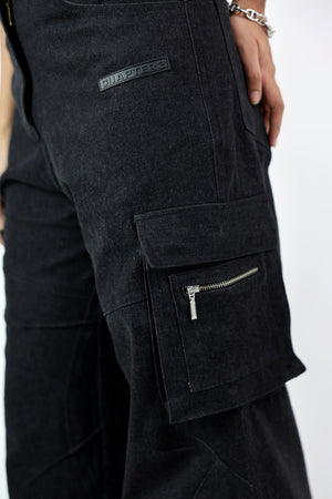 Black Denim Cargo