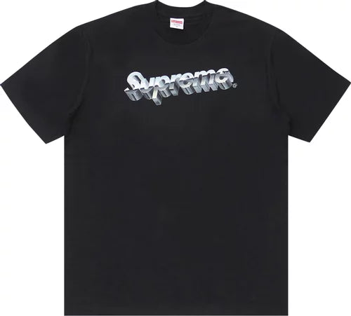 Supreme Chrome Logo Tee 'Black'