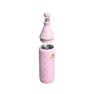 Stanley 1913 X Loveshackfancy Holiday All Day Slim Bottle Baby Bow Pink Peppermint 34 OZ
