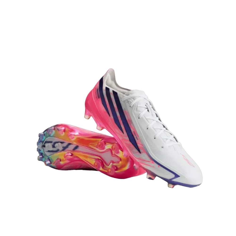 Adidas F50 Hyperfast Elite Artificial Grass Soccer Cleats Cloud White