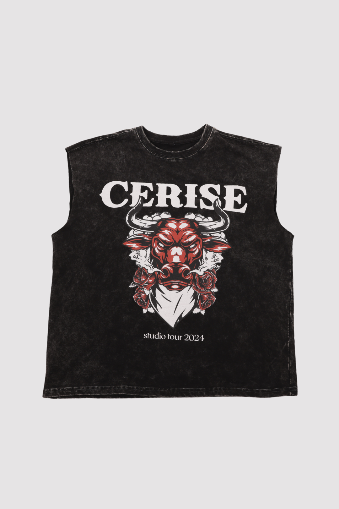 CERISE BULL MUSCLE TEE