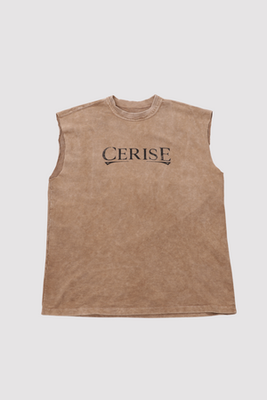 CERISE BEIGE MUSCLE TEE