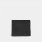 Coach Id Billfold Wallet Black Antique Nickel Black