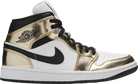Air Jordan 1 Mid 'Metallic Gold'