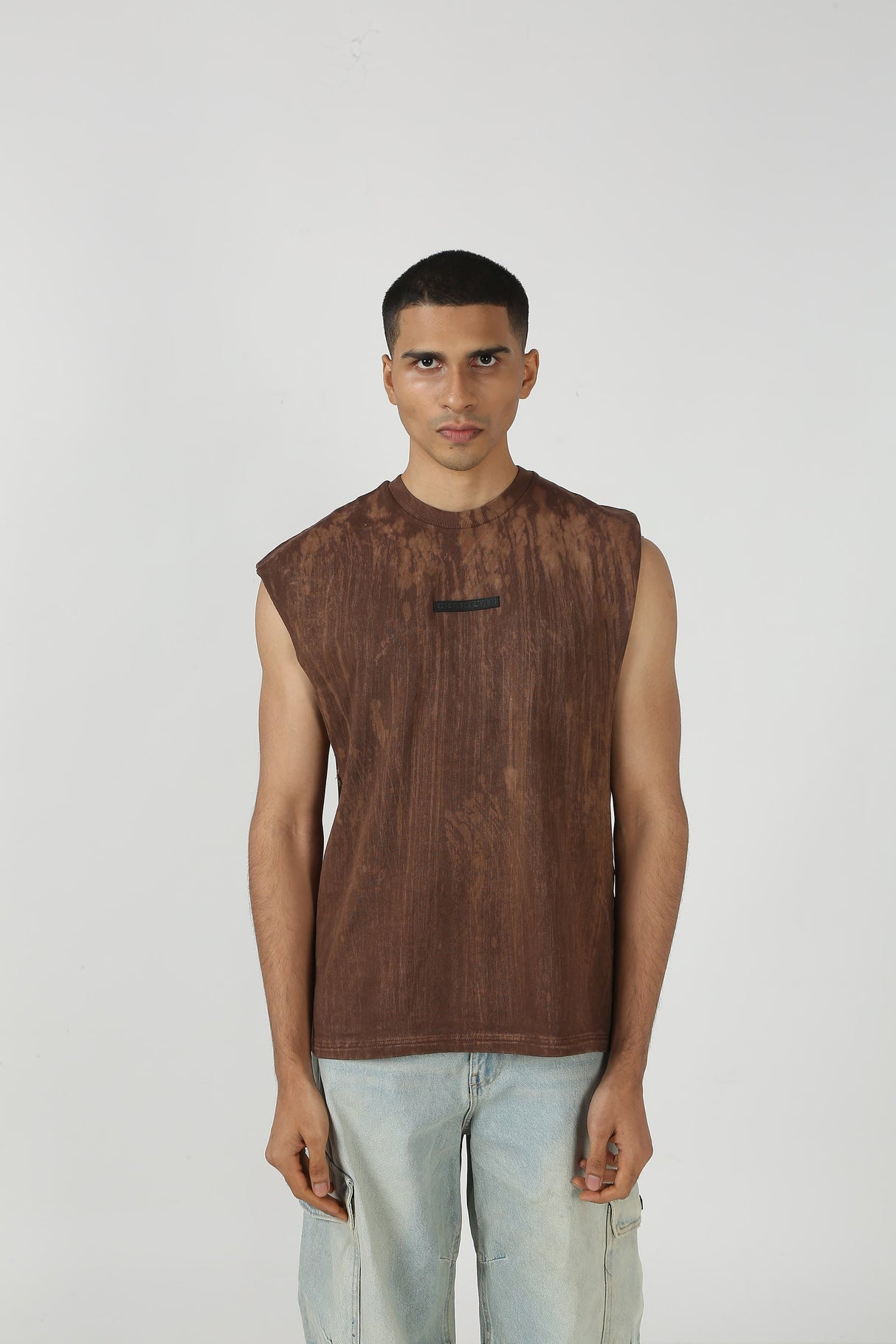 MINERAL WASH BROWN VEST