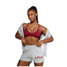 Gymshark Lifting Essentials Graphic Brushed 4' Shorts Light Grey Core MarlBlack