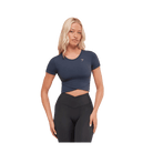 Gymshark Crossover Midi Top with Shelf Heavy Blue