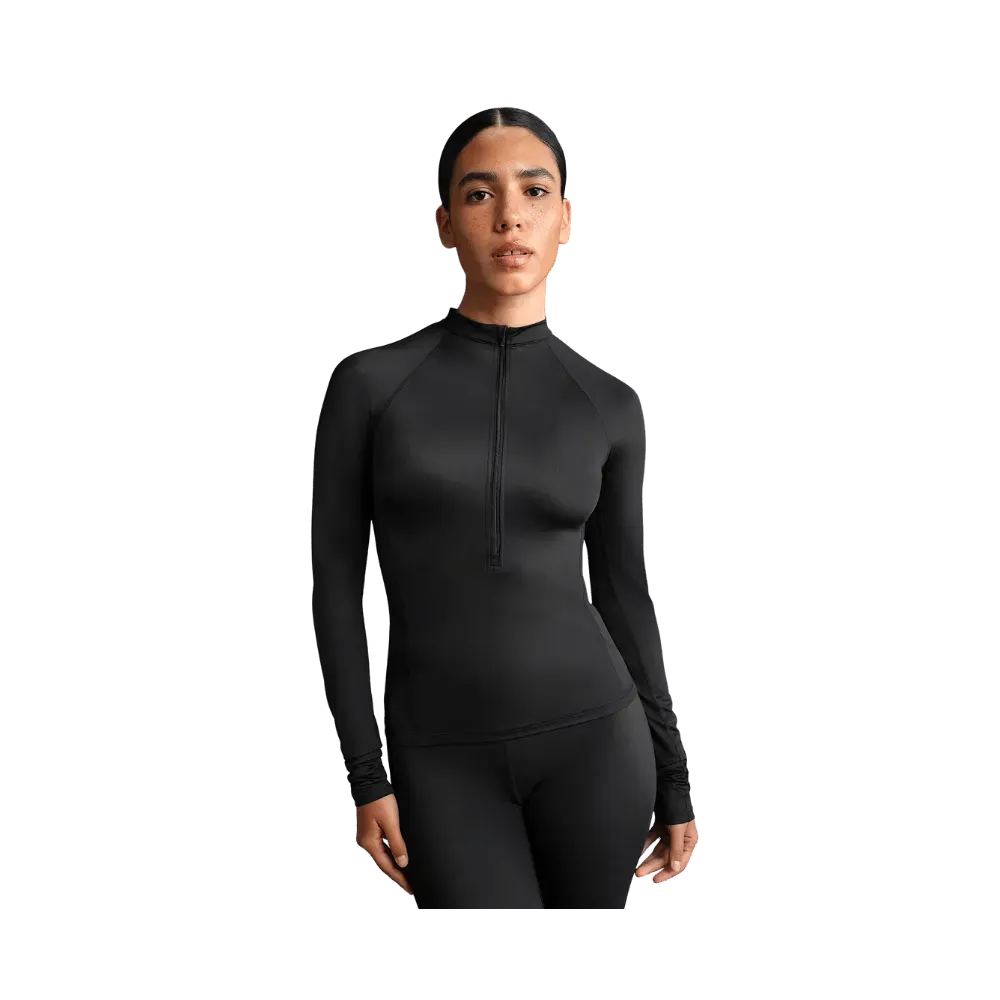 Nike x Skims Shine Women's Long-Sleeve Half-Zip Top CURRANT