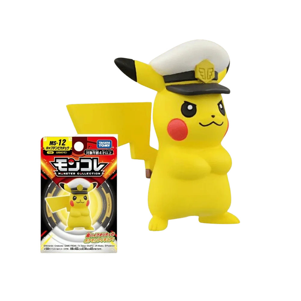 Moncolle MS-12 Captain Pikachu Takara Tomy Tomica Pokemon Monster Figure New