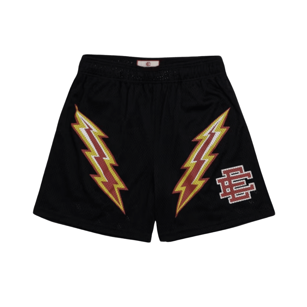 Eric Emanuel EE Basic Lightning Bolt ShortBlack/Yellow/Red