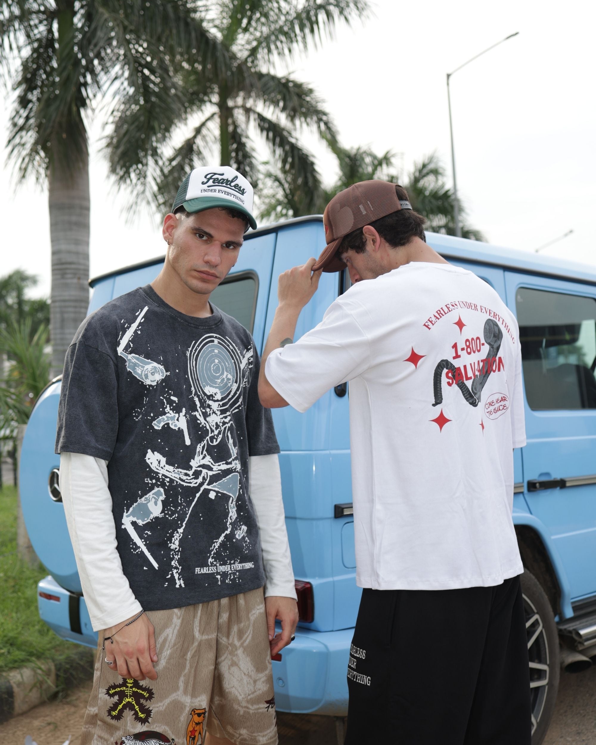 DOUBLE LAYERED TARGET TEE Fearlessundereverything