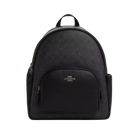 Coach Court Backpack In Signature Canvas Charcoal