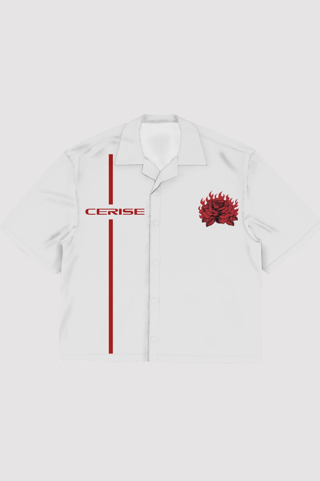 REDLINE RUSH BOWLING SHIRT ( WHITE )