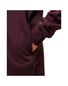 Gymshark Covered Longline Zip Up Hoodie oversized fit Cherry Purple