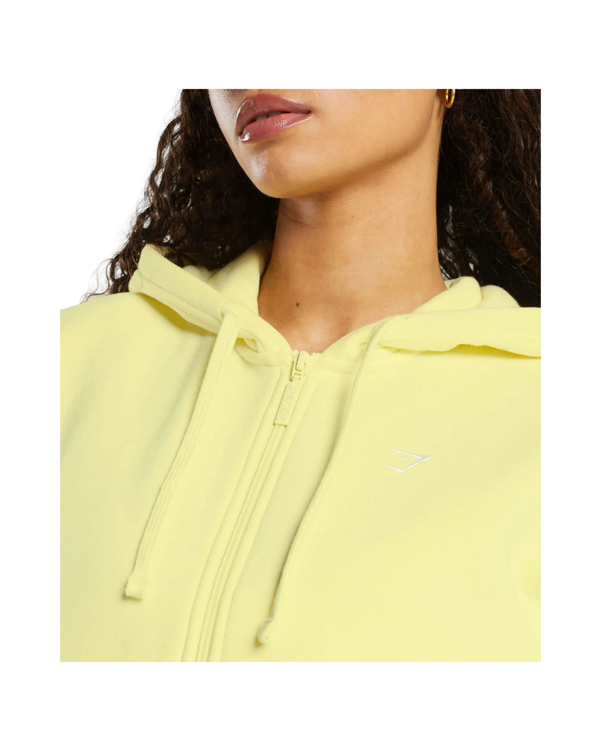 Gymshark Fleece Zip Hoodie regular fit Refresh Yellow