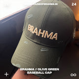 Brahma // Olive Distressed Baseball Cap