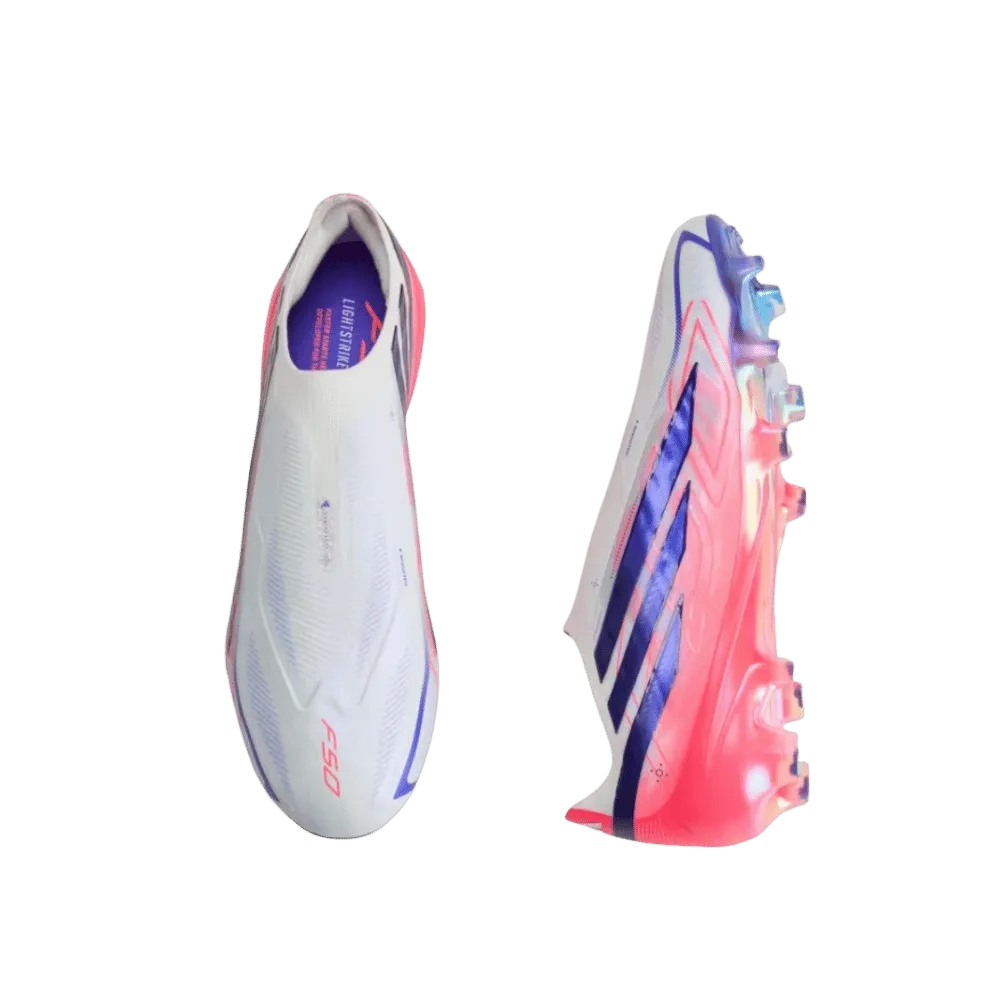 Adidas F50 Hyperfast Elite Laceless Firm Ground Cleats Cloud White