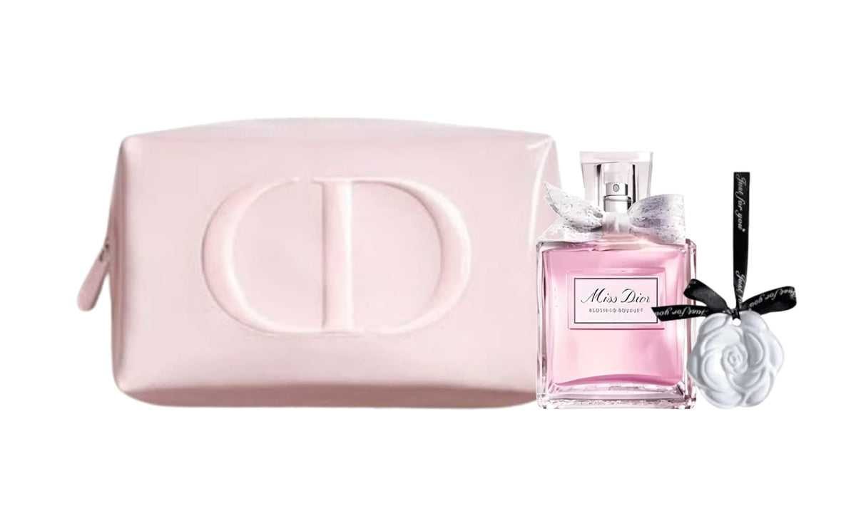 Dior Miss Dior Blooming Bouquet Gift Set (Dior Pink Pouch + Dior Miss Dior Blooming Bouquet 5 ml + Scented Stone)