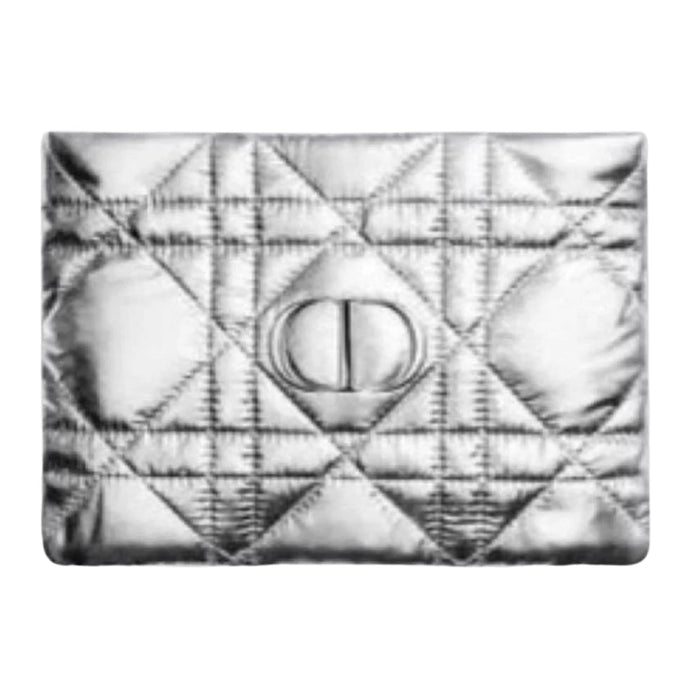 Dior Novelty Silver Pouch Cannage Japan New 2026